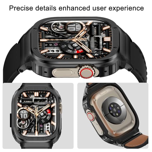 Image of Suplink Stainless Steel Metal Band Compatible with Apple Watch 45m 44mm 42mm 41mm 40mm 38mm, Metal Replacement Strap for iWatch Bands Series 8 7 6 5 4 3 2 1 SE