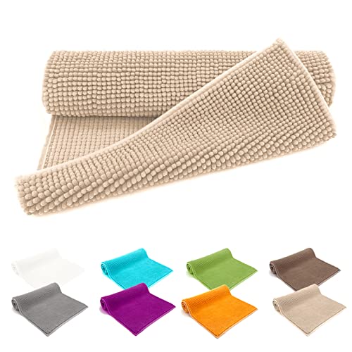 heimtexland ® Badvorleger Chenille Super Flauschig Saugstark Badteppich Badematte Ökotex Typ771...