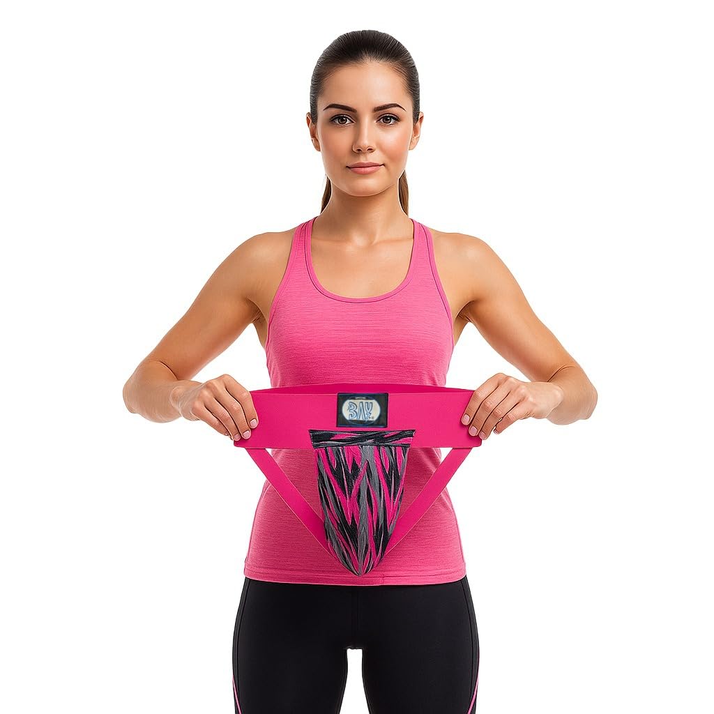 BAY Camouflage Damen Tiefschutz 3-Option Soft Frauen Kinder Lady pink rosa Magenta, XS S M L XL Tiefschützer Unterleibschutz Suspensorium Budo Kampfsport Kickboxen Muay Thai Thaiboxen TKD Taekwondo