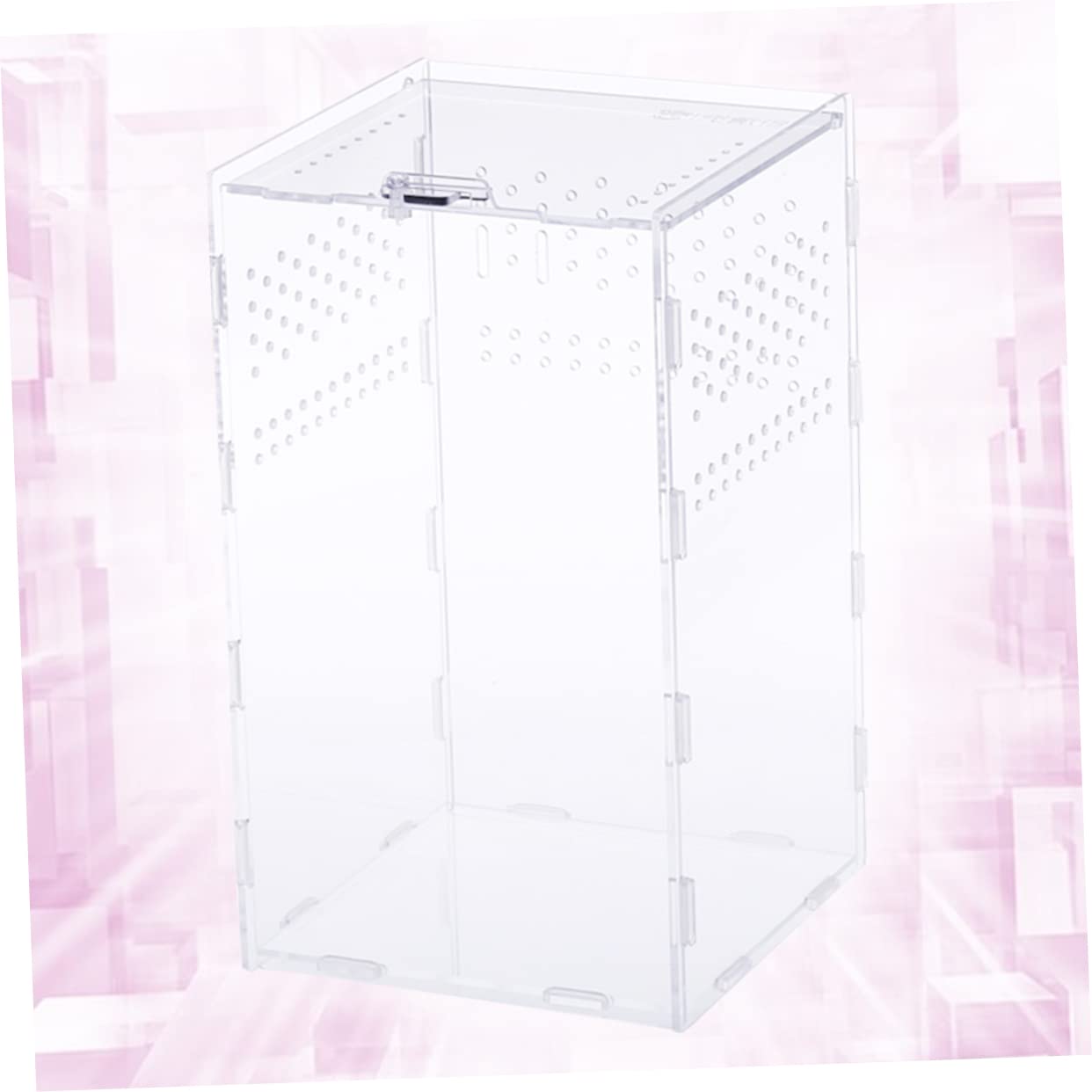 COLLBATH Caja terrario Reptiles terrarios para Reptiles hábitat del geco Nido terrario de Reptiles casa Enredadera Suministros para Reptiles Animal Insecto