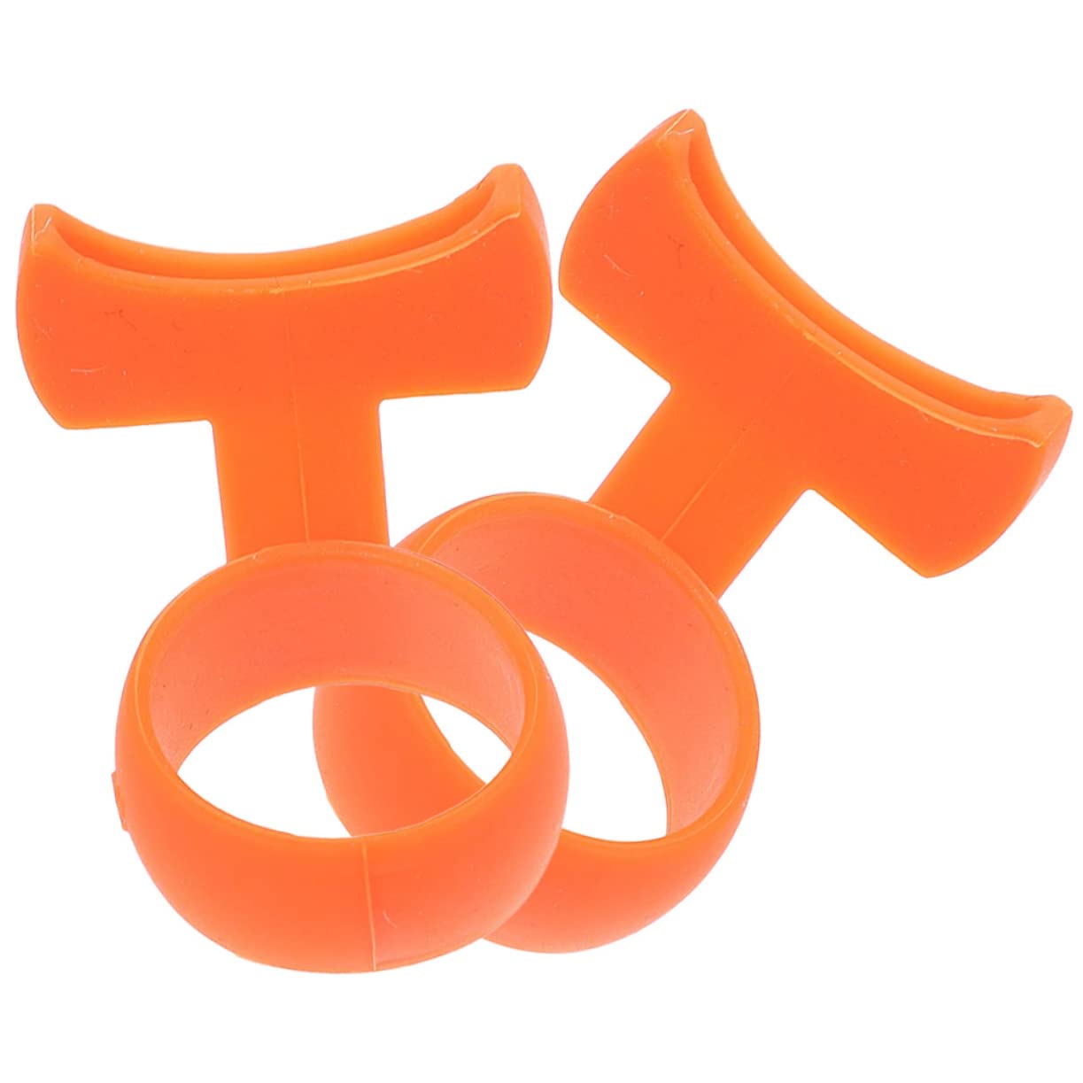 VICASKY 6 Piezas Elegir Cuna De Porta Instrumentos Herramienta De Sujeción De Púas De Guitarra Púas para Guitarra Capacitación Punzón De Púa De Guitarra Jugador Gel De Sílice Orange