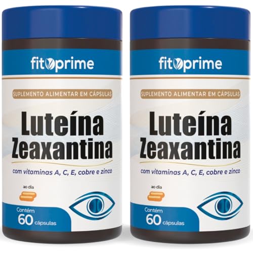 Kit 2 Luteína + Zeaxantina Vitaminas A C E Cobre Zinco 60cps