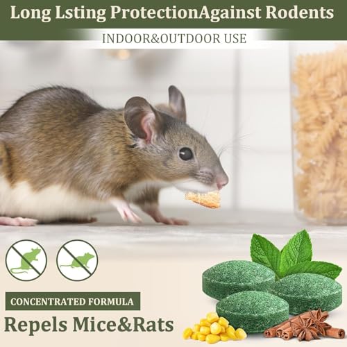 Image of QERINKLE Repellent Balls for Car Rodent Repellent to Protect Wires in Car, Bike & Truck Engine No Kill Only Repels Home Indoor-Outdoor Garage Rat Controller