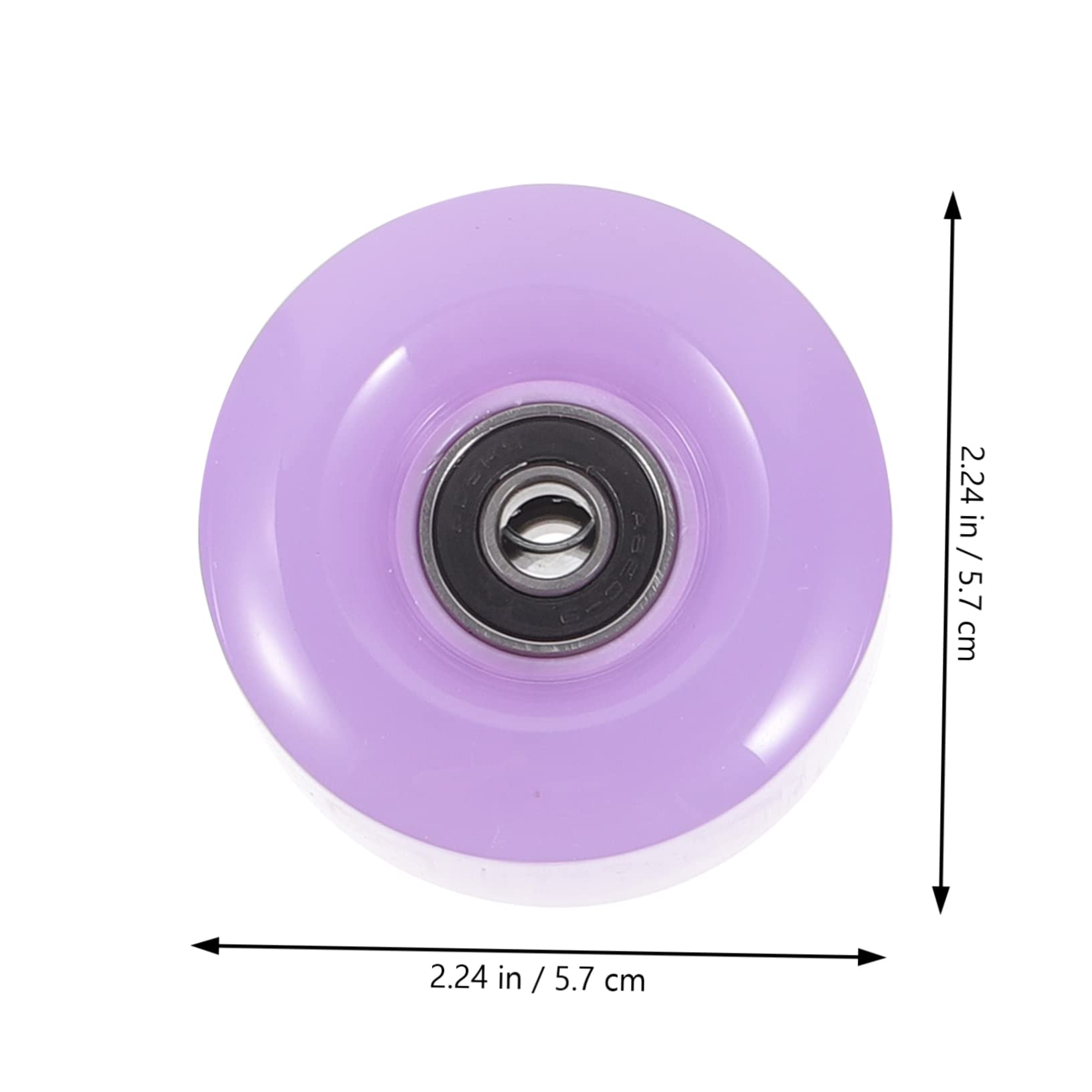 GANAZONO 4pcs Double Row Bearings for Outdoor Roller Skates Replacement Wheels High Resistance for Indoor/outdoor Use