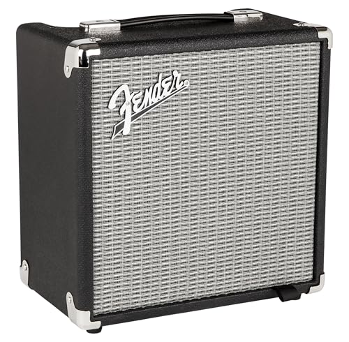 Fender Rumble LT15, Amplificador Combo para Guitarra Bajo Eléctrico, Amplificador de Estudio Ideal para Bajo Eléctrico, Negro