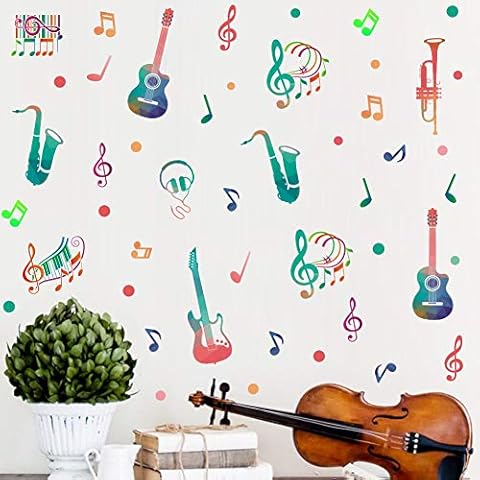 Calcomanía de pared con música para decoración del hogar de IARTTOP Cover