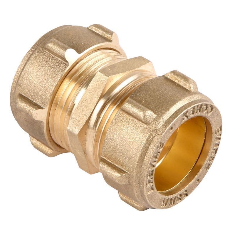 Sac d'accouplement à compression en laiton de 10 à 28 mm (connu sous le nom d'accouplement à compression/raccords à compression/raccord de plomberie également disponible en 8 mm, 10 mm, 12 mm, 15 mm