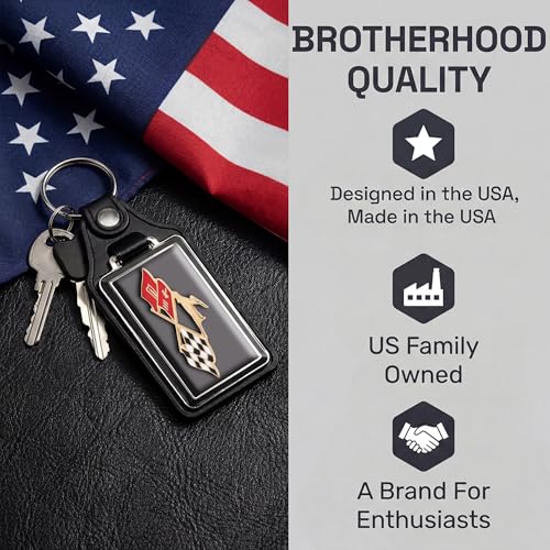 Image of Brotherhood Car Key Chain for Impala - Classic Models Keychain for Men and