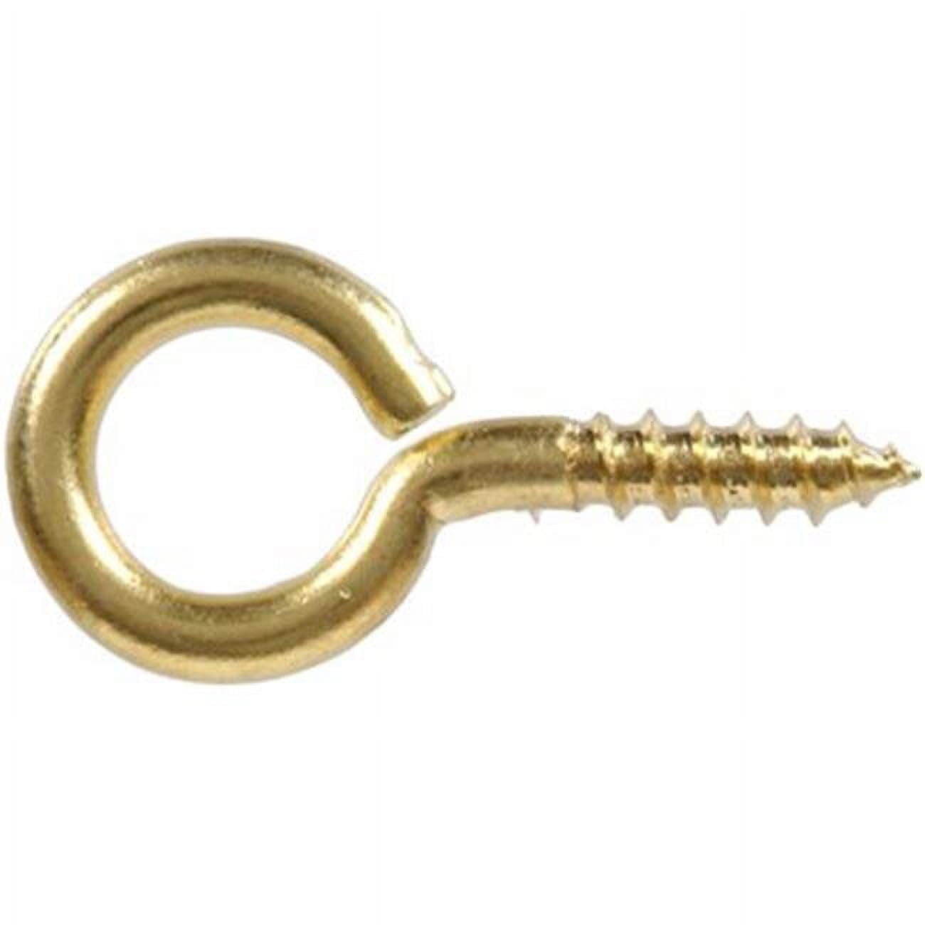 212 Main No.10 Screw Eye, Solid Brass