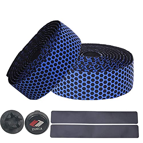 MEGHNA 2 Piezas Cinta de Silicona para Manillar Bicicleta con Tapas Manillar Antideslizantes para Bicicleta Montaña MTB Cover