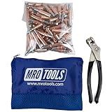 100 1/8 Cleco Sheet Metal Fasteners + Cleco Pliers w/Carry Bag (K1S100-1/8)