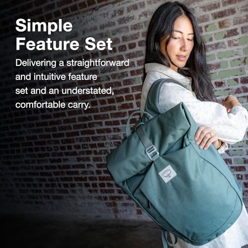 Image of Osprey Arcane Roll Top Commuter Backpack, Porcelain Orange Heather