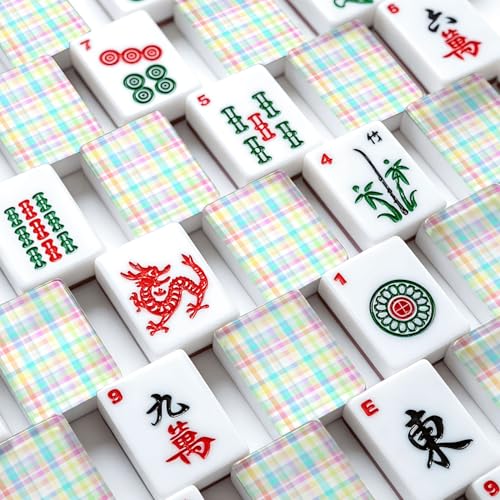 Juego de Mesa American Mahjong Set con 166 Fichas Acrílicas miniatura 4