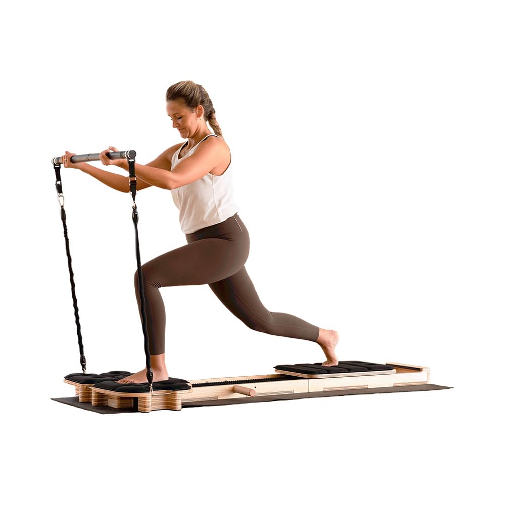 Flowletic Pilates-Board aus Naturholz – Ganzkörper-Training für Core, Mobility & Stretching