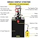 Vevor 20 Quart Hydraulic Pump Single Acting Hydraulic Dump Trailer Pump 3200 PSI Hydraulic Power Unit (12V DC Single Action Powering Unit, SAE #6 Ports): Industrial & Scientific