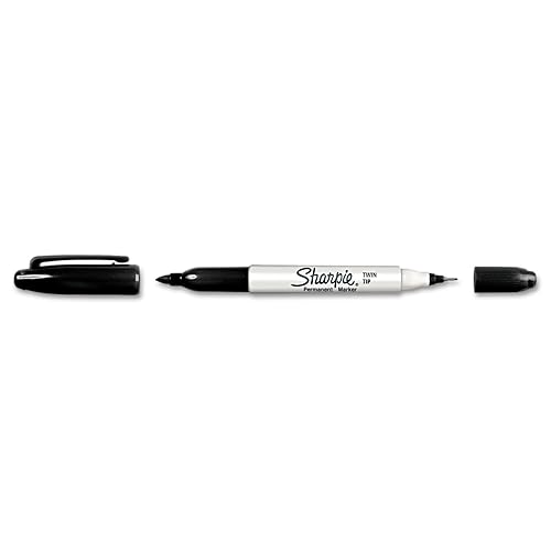 Sharpie 32201 - Marcador permanente de doble punta, fino/ultrafino, negro (SAN32201)
