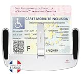 Porte Carte Pare Brise Handicapé PMR VTC Taxi | Support Carte HANDICAPE | PMR | VTC | Per...