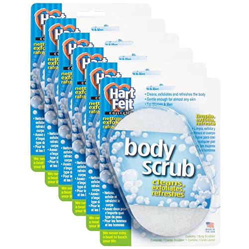 Hartfelt Exfoliating Bath Sponge For Dead Skin, Body Sponges For Shower Exfoliating Body Wash Sponge, Pack Of 6 #TOP4
