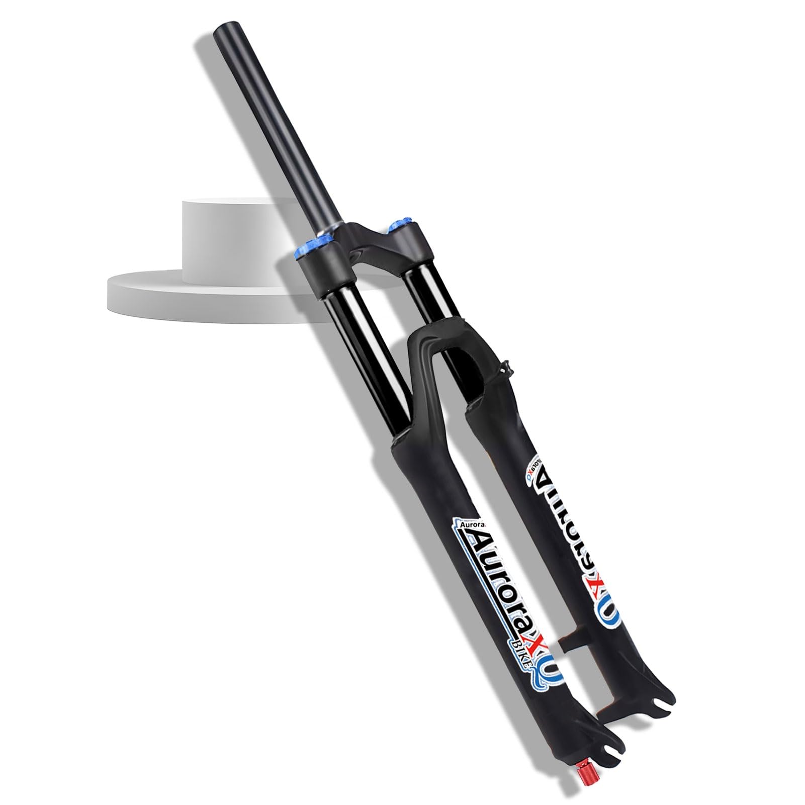 Forcella Anteriore AuroraXQ per Bici da 26/27,5/29 Pollici, Escursione 160 mm, Dritta/conica, Regolazione del Ritorno da 1-1/8", sgancio rapido QR da 9 mm, Sospensione per Mountain
