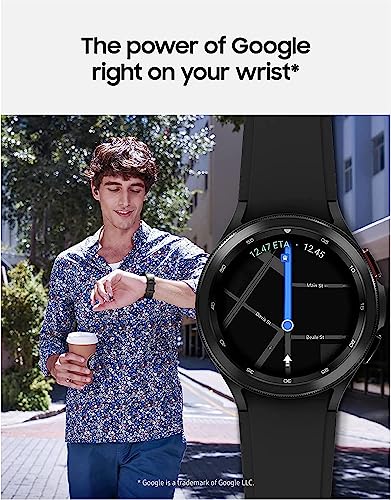 Image of SAMSUNG Galaxy Watch 4 46 mm Smartwatch w /Bonus Band (White), ECG Monitor Tracker for Health, Fitness, Running, Sleep Cycles, GPS Fall Detection & Bluetooth, US Version, Black