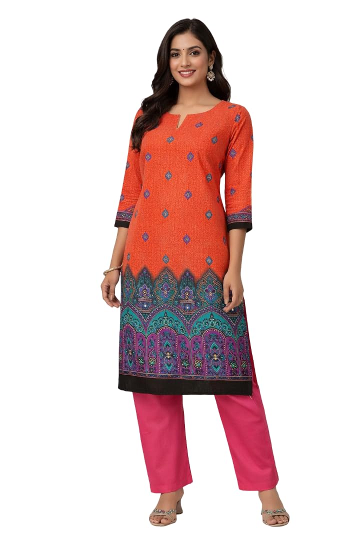 Women's Unstitched Ethnic Material 2-Piece Set