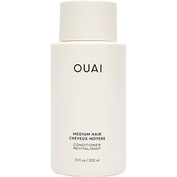 OUAI Medium Conditioner Refill - Hydrating Hair Conditioner with Coconut Oil, Babassu Oil, and Keratin - Strengthens, Repairs and Adds Shine - Paraben and Phthalate Free Hair Care Products (32 Oz)