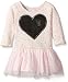 Pippa & Julie Girls' Sequin Heart Dress