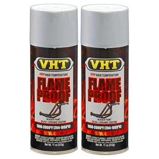 VHT SP117 FlameProof Coating Flat Aluminum Paint Can - 11 oz. - 2 Pack