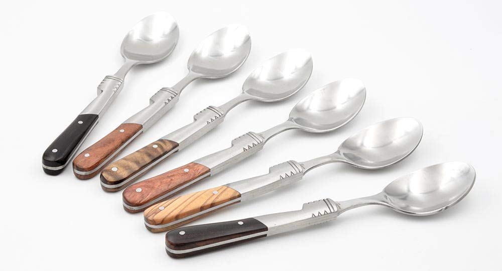 Petites cuillères Vendetta Panaché couverts à dessert originaux