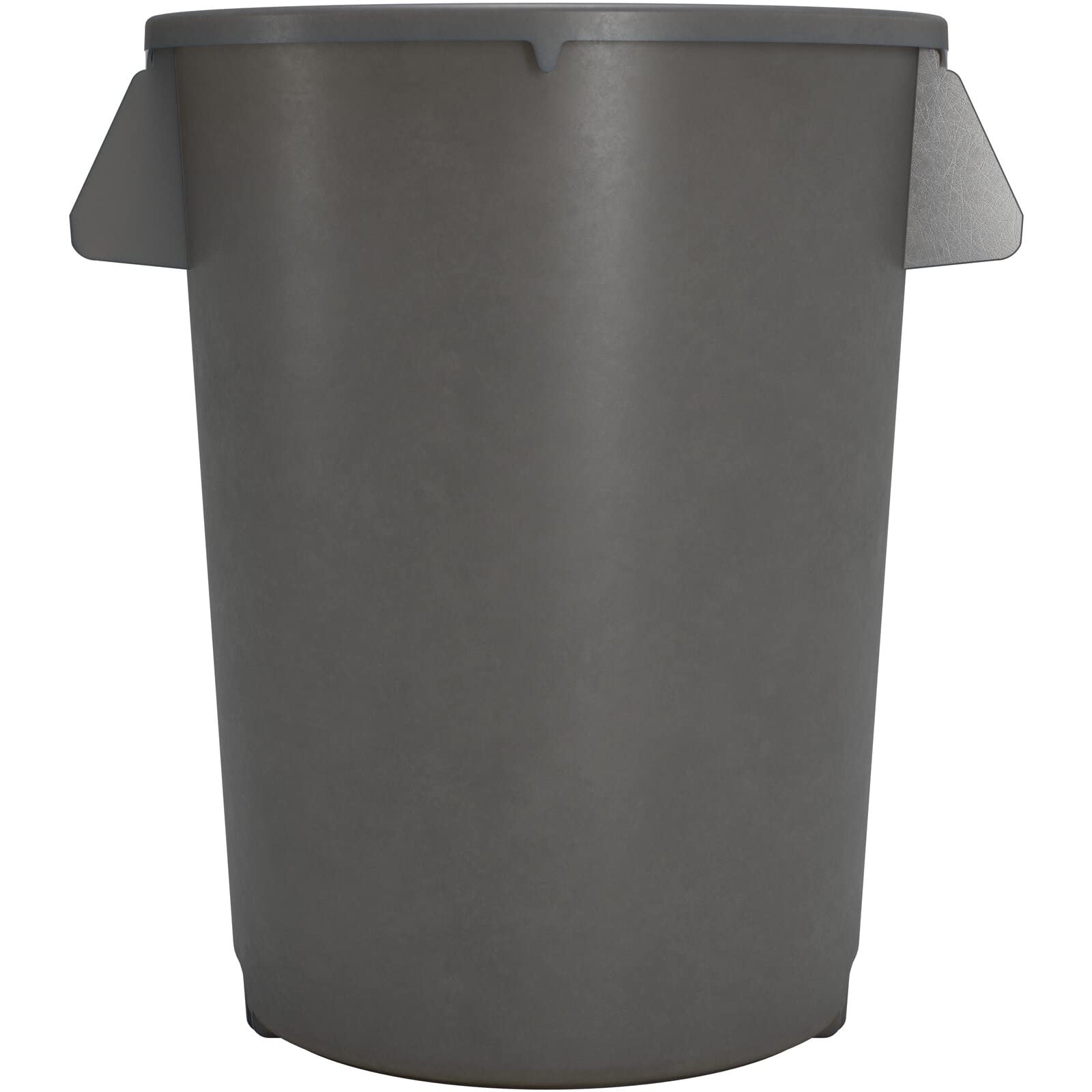 SPARTA Bronco 20 Gallon Trash Can, Thick Polyethylene Bin, NSF Certified Waste Container with Top Handles, Bottom Handholds, Reinforced Base and Stackable, LLDPE, 20 Gallon, Gray