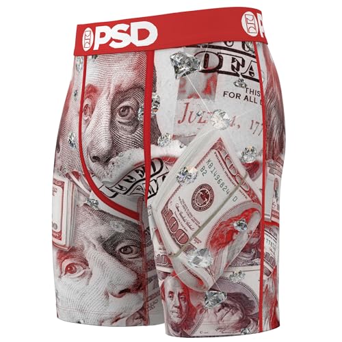 PSD Men's Gemstone Print Boxer Briefs - 7 Inch Inseam Breathable and Supportive Men's Underwear with Moisture-Wicking Fabric4