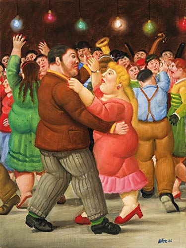 Get Custom Art Fernando Botero - Dance, Poster Art Print Wall Decor - Size 18x24 Inches