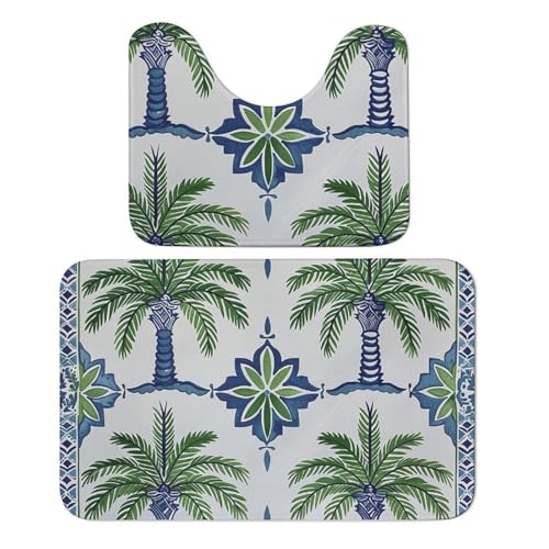 Tapis de bain antidérapant absorbant et sécurisé en U