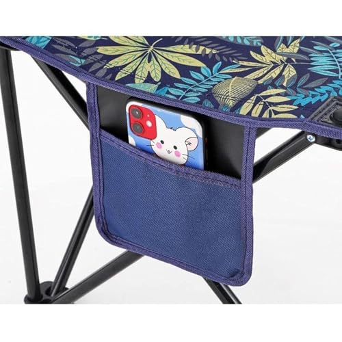 Image of Portable Folding Camping Chair with Carry Bag, Frame Outdoor Travel Chair for Picnic, Garden, Balcony & Fishing, Comfortable Wide Seat with Arm Support(Multicolor) (Army Chair)