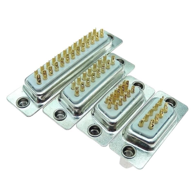 Image of 1PCS DB9 Gold Sol* /id Pin 9 15 25 37 Pin Plug VGA RS232 Serial Port Adapter Industrial Grade Head Connector(1PCS DB25 Female)