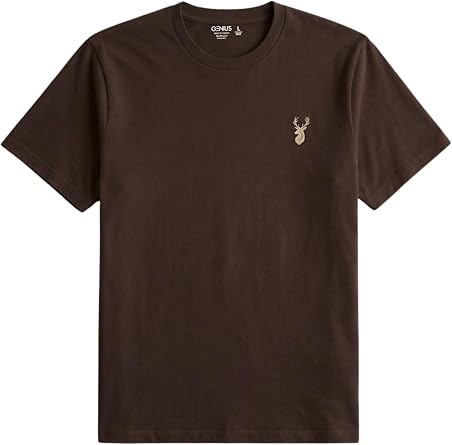 Erkek Siyah Ti rt%100 Pamuk S prem Basic Ti rt Bisiklet Yaka Nak l  T-shirt ERKEK-NAKI LI D z, Regular