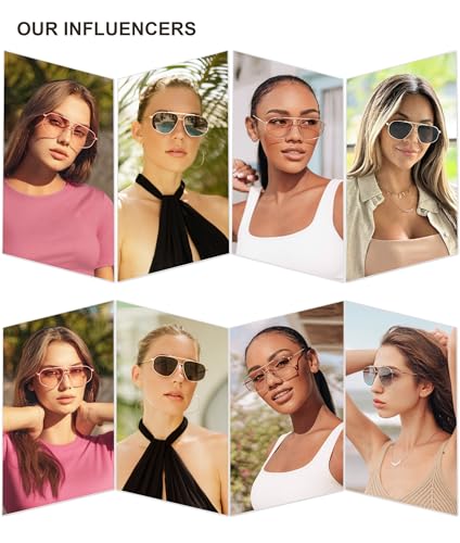 SOJOS Retro Hexagon Aviator Sunglasses for Women Men Trendy Vintage UV400 Protection Shades SJ12003
