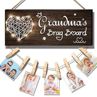 Vetbuosa New Grandma Gifts Grandmas Brag Board, Grandma Birthday Gifts Nanny Gifts from Grandchildren Photo Frames Gifts for Grandma for Birthday Mothers Day Christmas