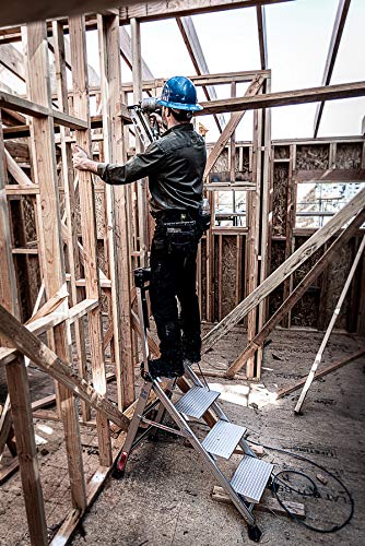 Little Giant Ladders, Jumbo Step, 4-Step, 3 foot, Step Stool, Aluminum, Type 1AA, 375 lbs weight rating, (11904)