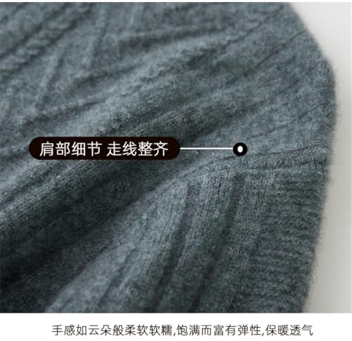 Men's Zipper Half Cardigan Business Casual Twisted Loose Sweater Long Sleeve Cable Knit Sweater3