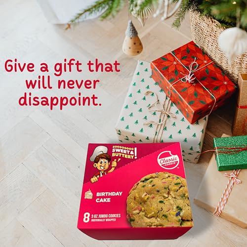 Classic Cookie, Soft Baked Cookie, Birthday Cake Cookie 3oz, 8 Cookies - Image 5