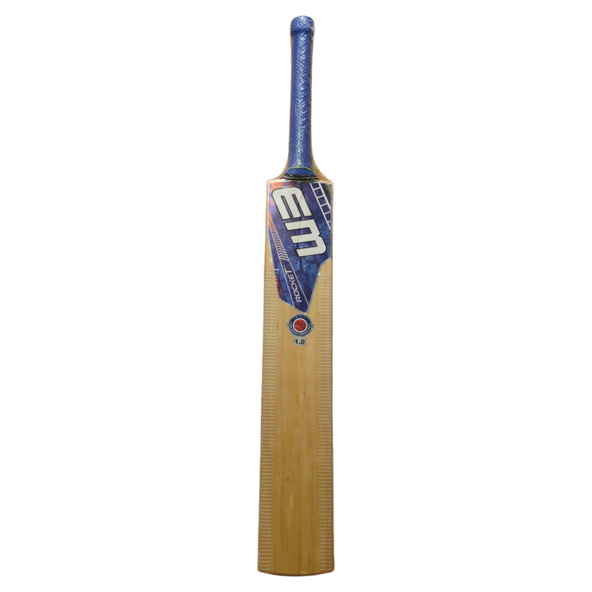 KNK EM Rocket 1.0 Tennis Ball Cricket Bat | Kashmir Willow | Full Size | for All Matches | 15+ Years | with Anti-Scuff Sheet & Cover-image-31