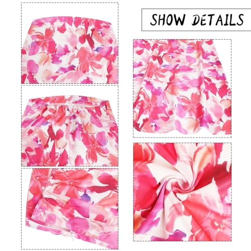 Image of Women Y2k Strapless Maxi Dress Summer Backless Floral Long Tube Dress Off Shoulder Cocktail Party Dress