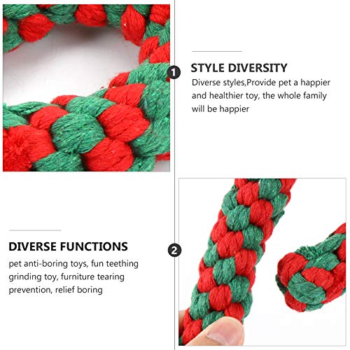 Brinquedo para cães de estimação - 2 peças de brinquedo molar para cães de mastigar corda de algodão