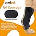 COMFPET Hundehalsbandage für hintere Sprunggelenk, Hund Bein Unterstützung Wrap mit Metall-Streifen, Hinterbein Wrap Protector, Hund Bein Joint Sleeve, Hund Verstauchungen zu verhindern-M (5'-7')