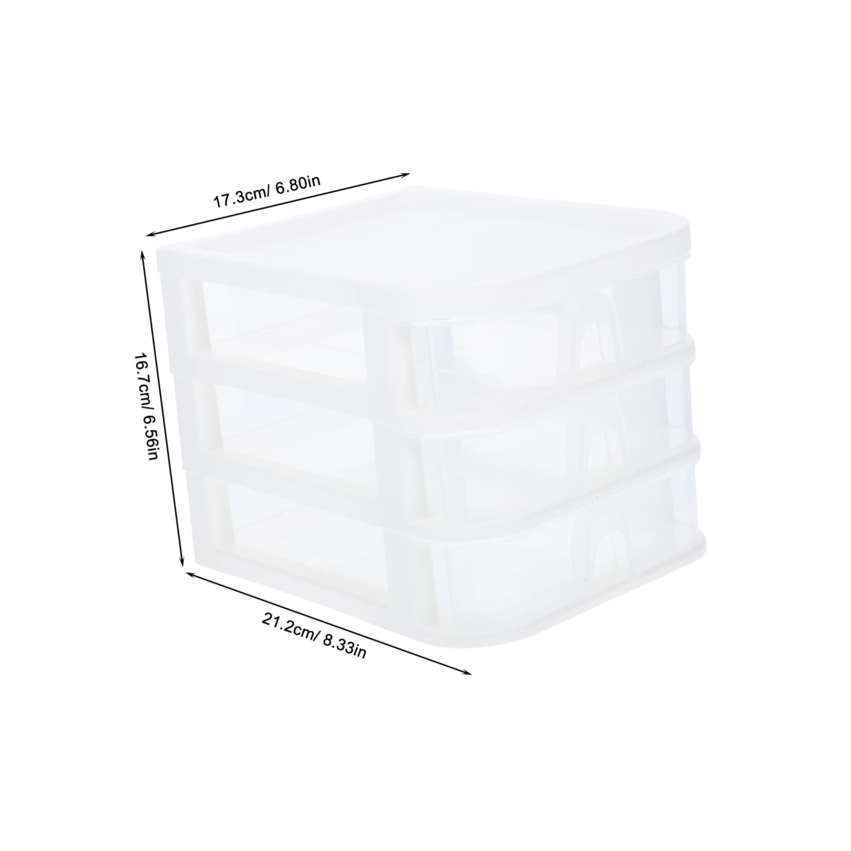 BCOATH Office Storage Box with Drawers Desktop Organizer for Stationery Usability Storage Smooth Glide Drawers for Home and Office Use