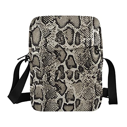 Unisex Crossbody Bag, Flannel Patterns Red Black Durable Sling Side Shoulder bags for men women, One Size - Main Image