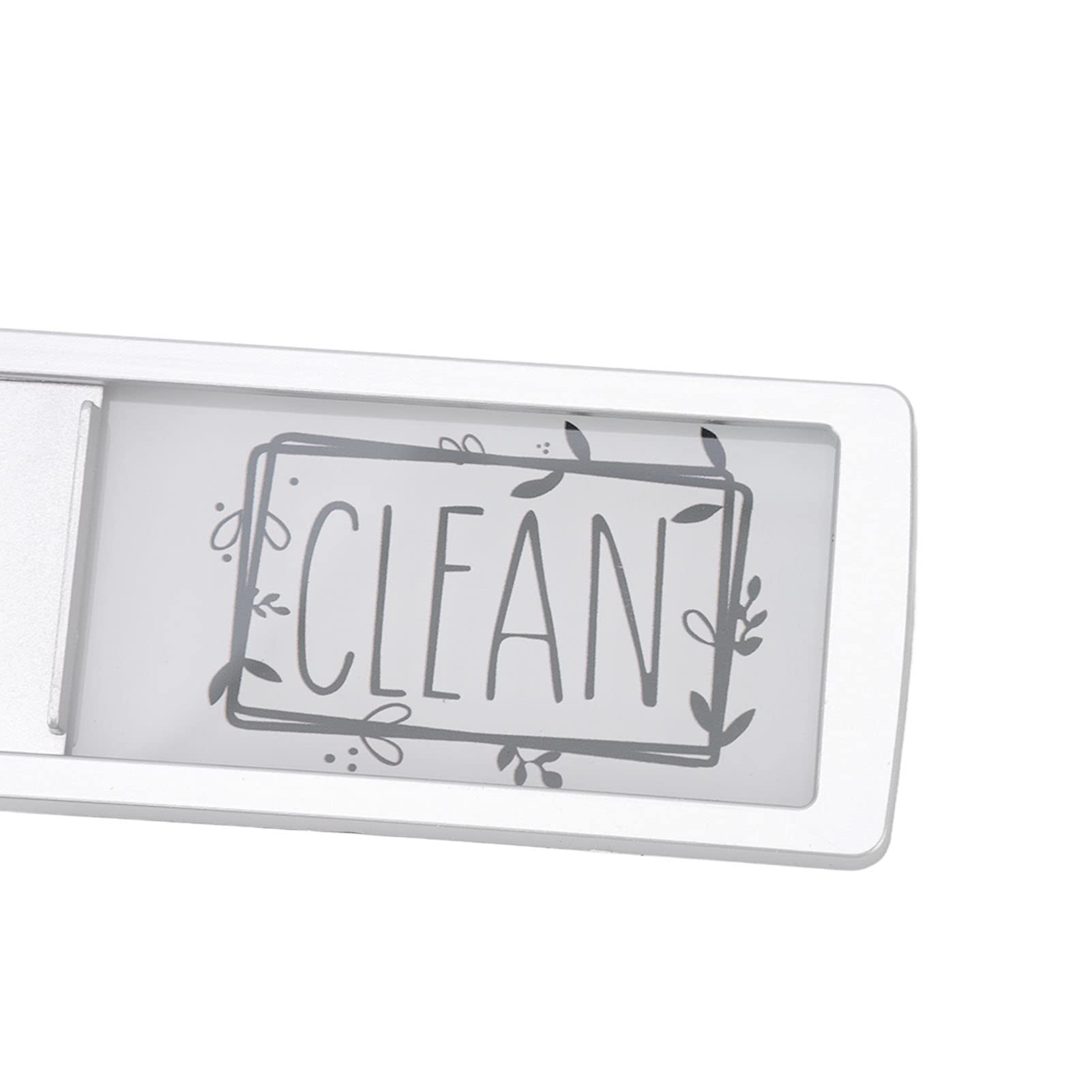 Haofy Magnete per Lavastoviglie Clean Dirty Sign Apparenza Comodo Magnete per Lavastoviglie Testo in Grassetto Intimo per la Casa (Argento (Bianco e Nero