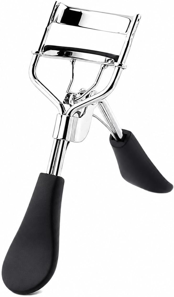 Classic Eyelash Curler with Refill Pads, Makeup Eyelash Tool for All Eye Shapes (Black)