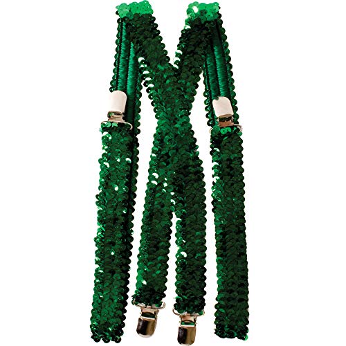 Bretelle à paillettes vertes Dress Up America pour déguisement